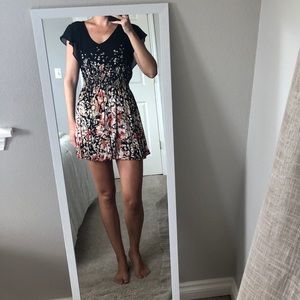 Kimchi Blue Black Floral Dress